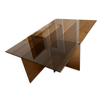 Glass coffee table