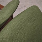 Pair of green GMF 64 armchairs by
Edmund Homa, Poland, 1960s