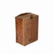 Small old wall display case clock box patina original india