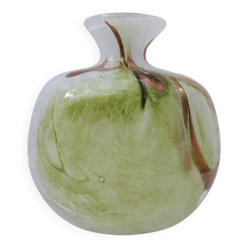 Vase en verre soufflé, Bob le Bleis, Maure-vieil