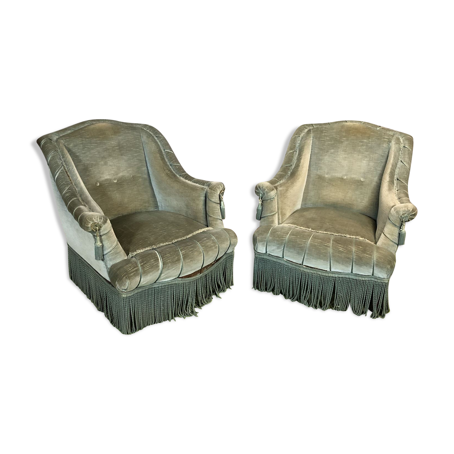 Pair of armchairs Toad of the 1930s