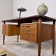 Bureau scandinave de direction double face plateau flottant longueur 1