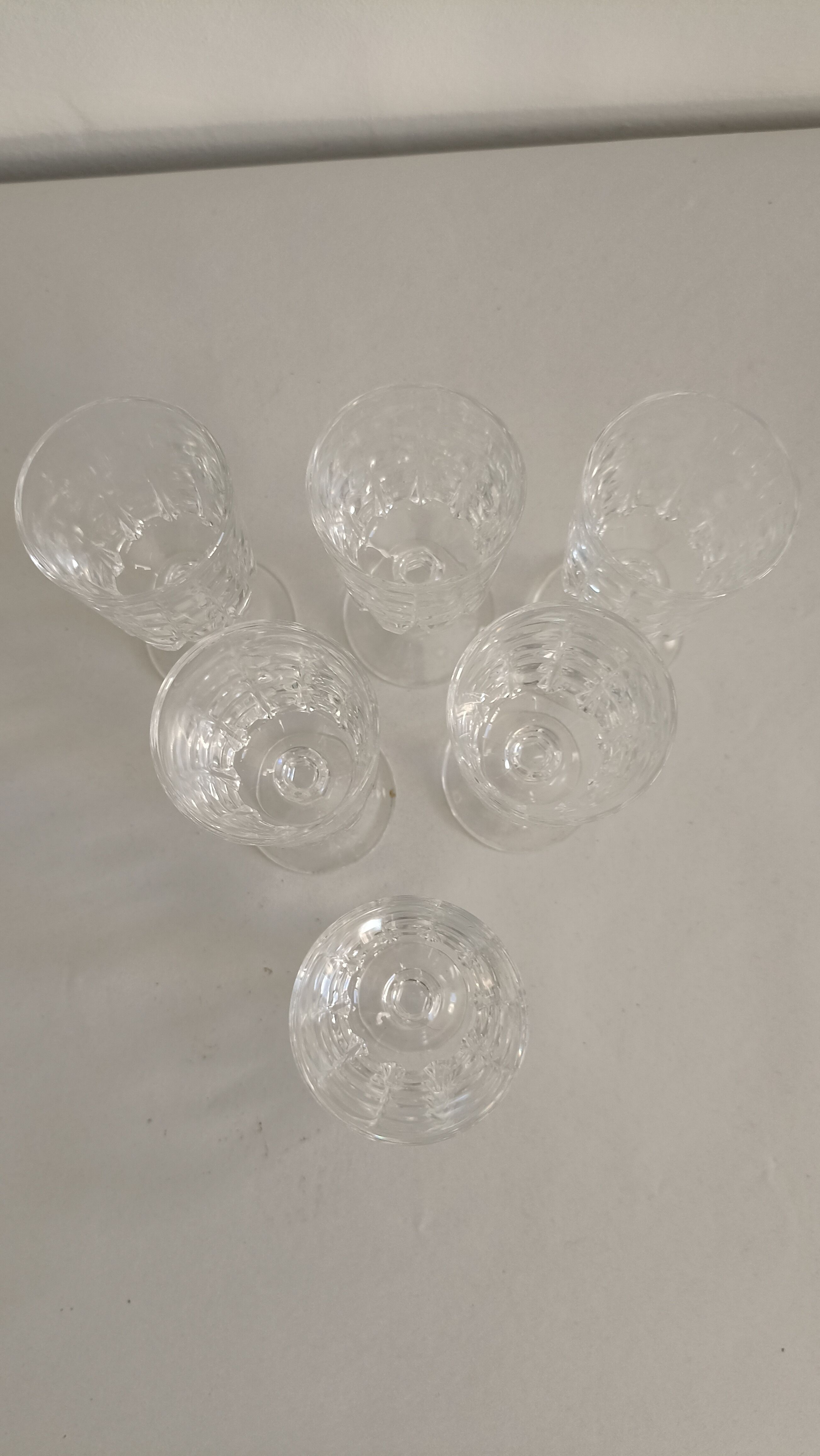 Verres à liqueur cristal