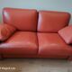 Two-seater leather sofa DUVIVIER