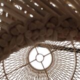 XXL rattan pendant light Natural rattan light