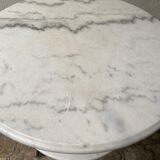Table "eat standing" double marble tray