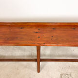 Large industrial wooden console table