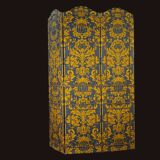 Paravent tissus et structure bois XIXème siècle