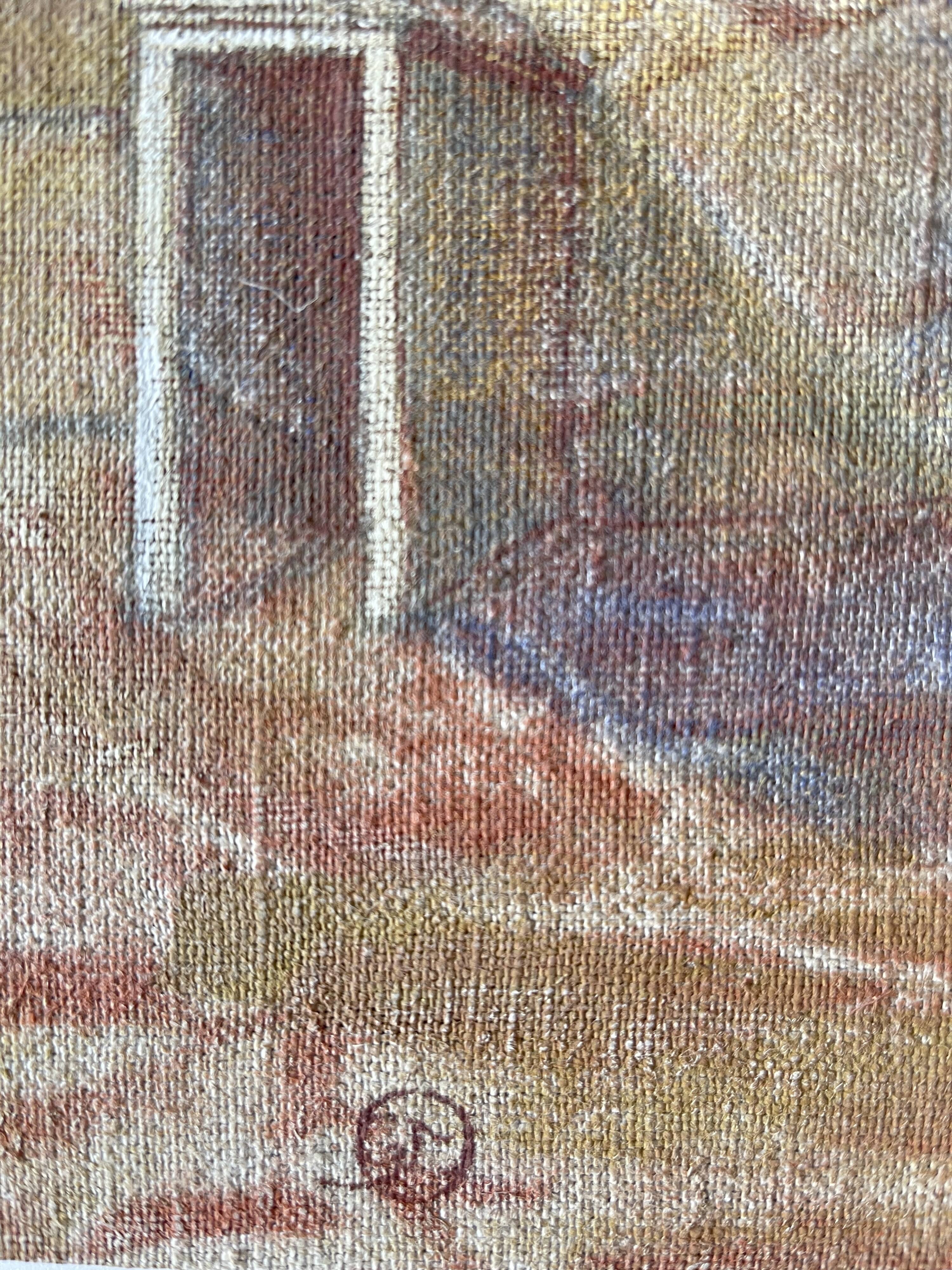 Oil on canvas contemporary landscape, signed Gouny et Marange