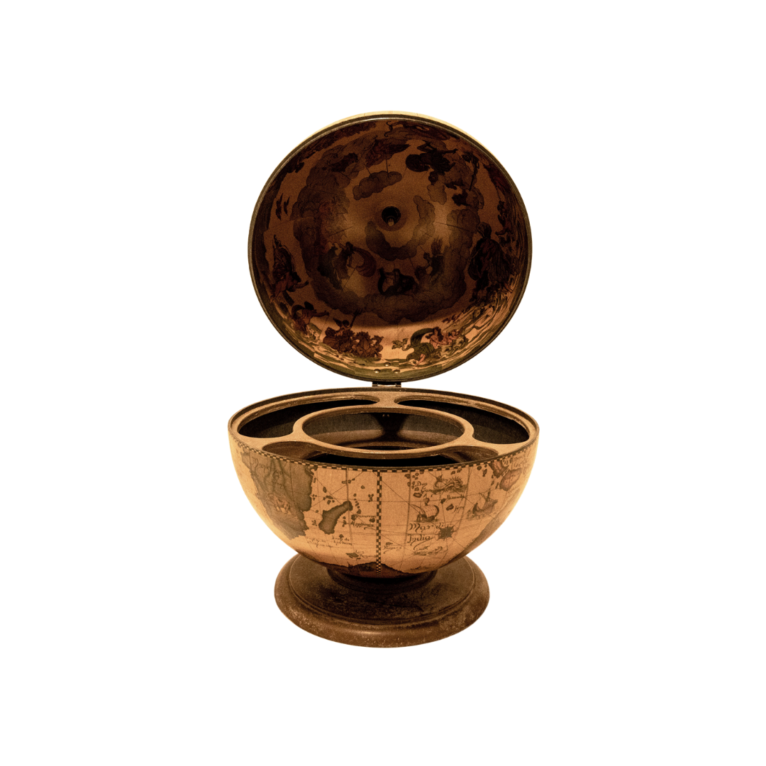 Bar globe terrestrial, Italy, 1970