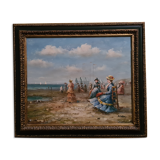 Romantic vintage painting