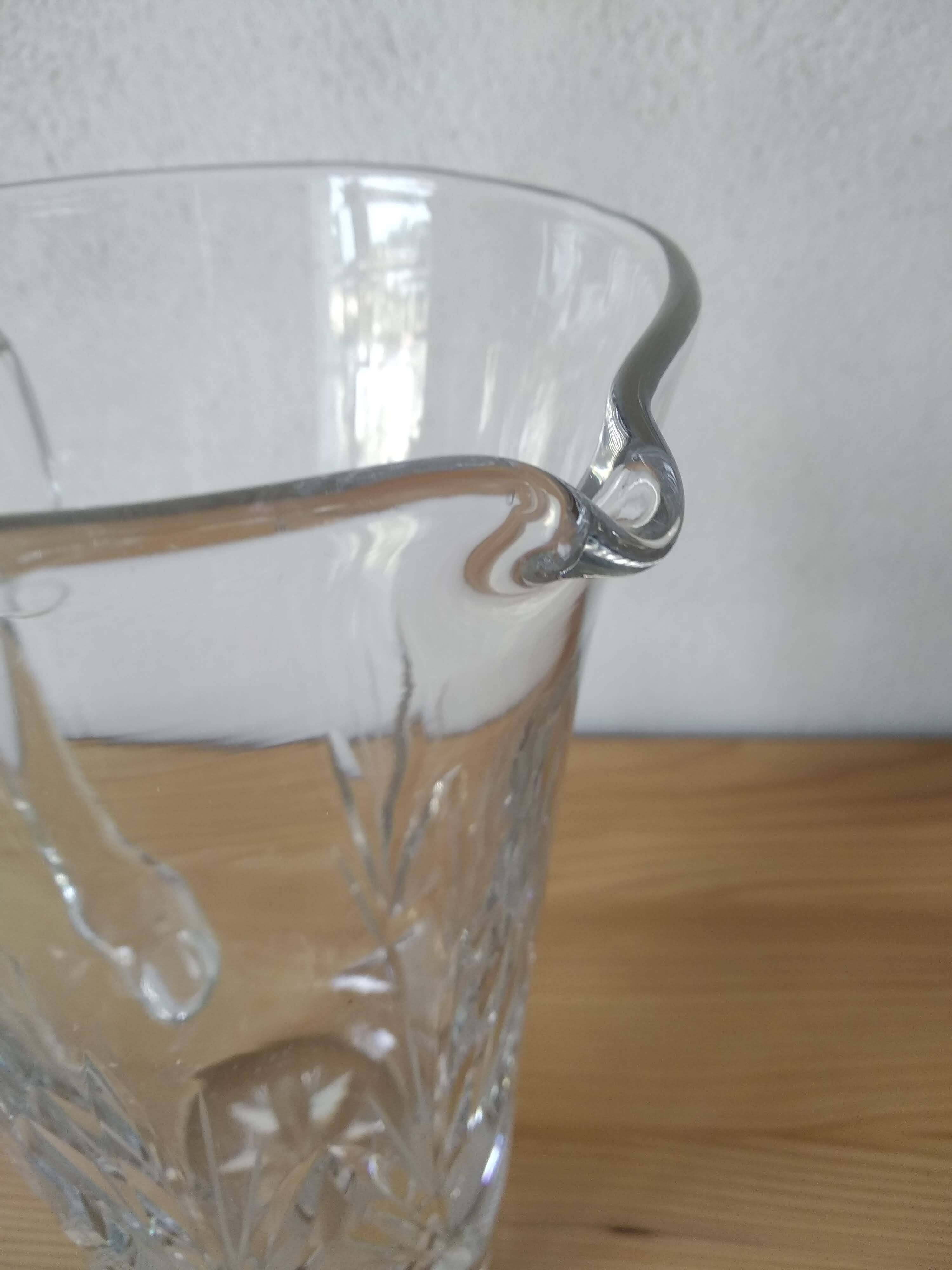 Antique cut crystal water pitcher