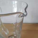 Pichet à eau en cristal taillé ancien