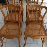 6 chairs in natural canning