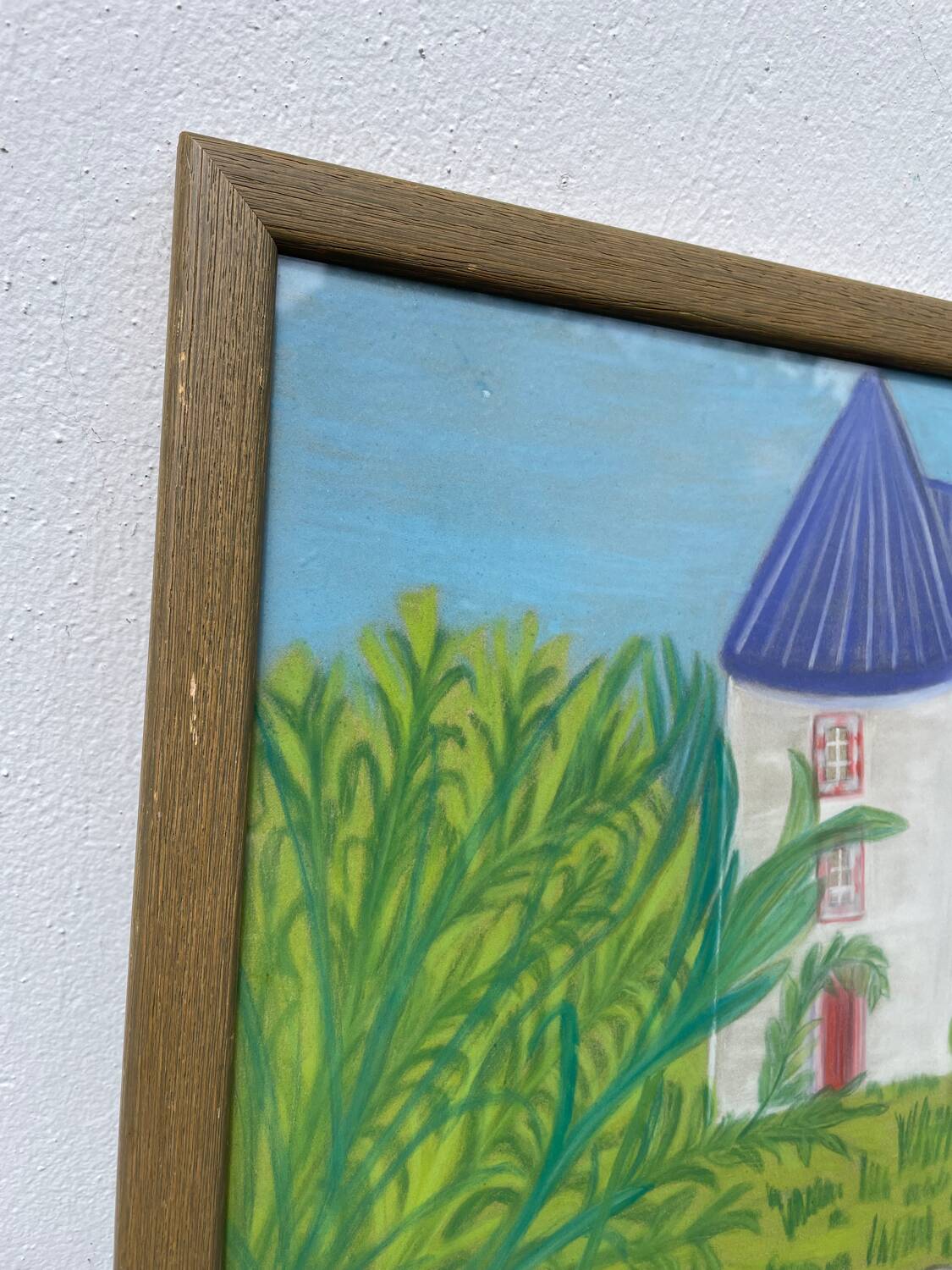 Tableau paysage moulin