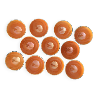 11 old Céranord Saint Amand Semi Vitrified bowls
