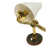 Pair of Wall Sconces in Brass from Viennese Modernism Hugo Gorge, Austria, 1940s