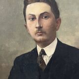 Oil on canvas, portrait of a man.