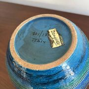 Vase à fleurs Bitossi – Bleu Rimini, Aldo Londi