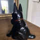 Chien art deco en céramique émaillée de Saint Clément