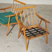 Pair of Thonet Boomerang armchairs by Antonin Suman for TON 1960