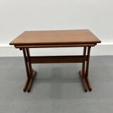 2 tables d’appoint gigognes danoise en teck par Kai Kristiansen pour Vildbjerg