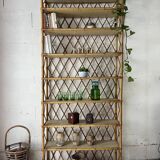 Large rattan bookcase