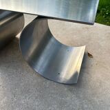 Table basse inox années 70