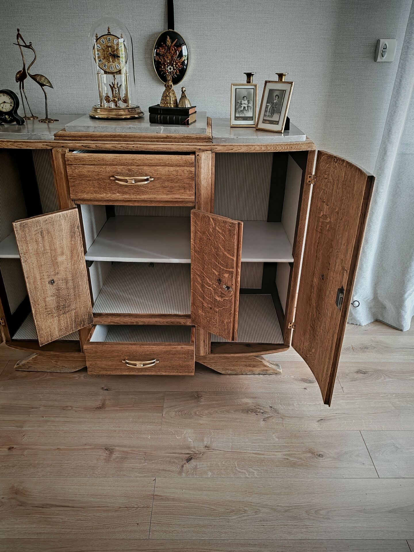 Buffet style art déco en chêne