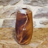 Partially glazed ceramic vase