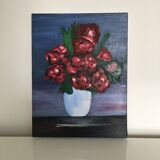 Red bouquet table