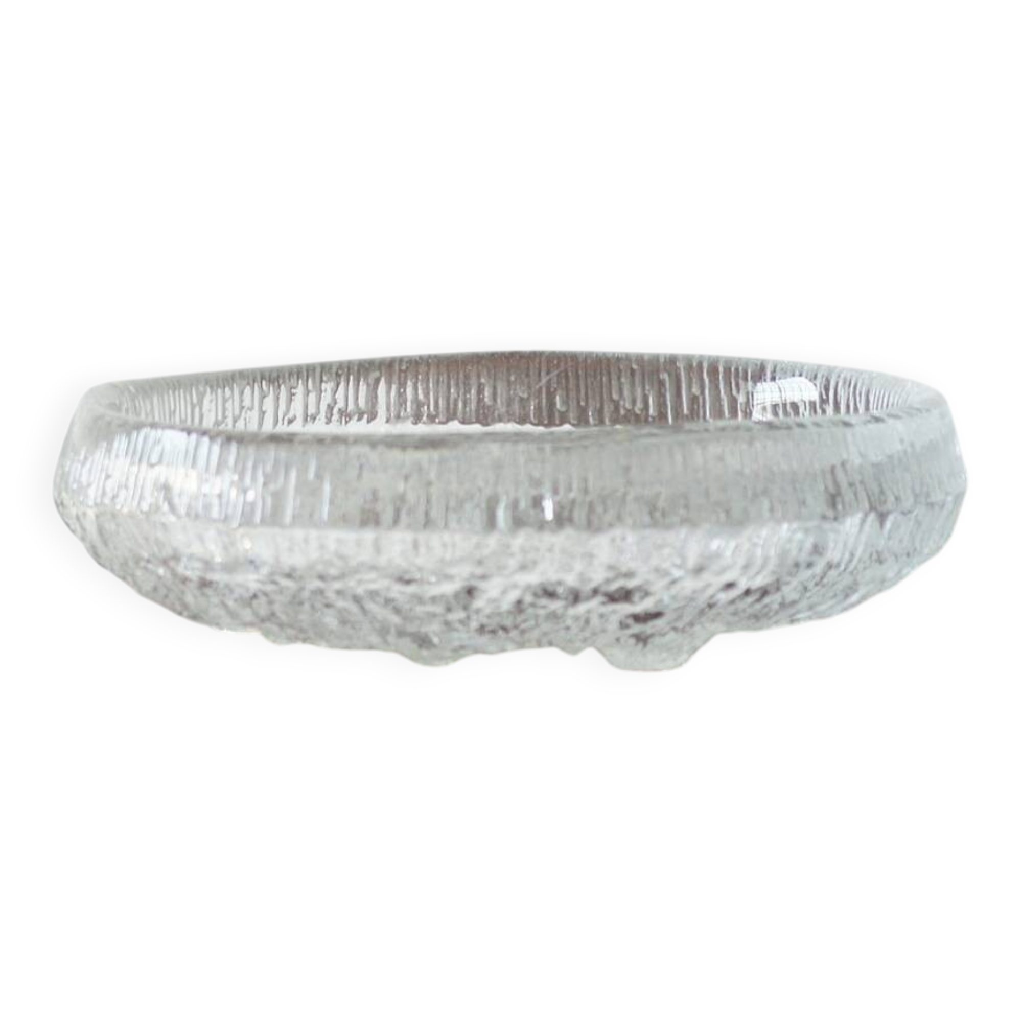 Ice Glass Lunaria Bowl by Tapio Wirkkala for Iittala, 1972