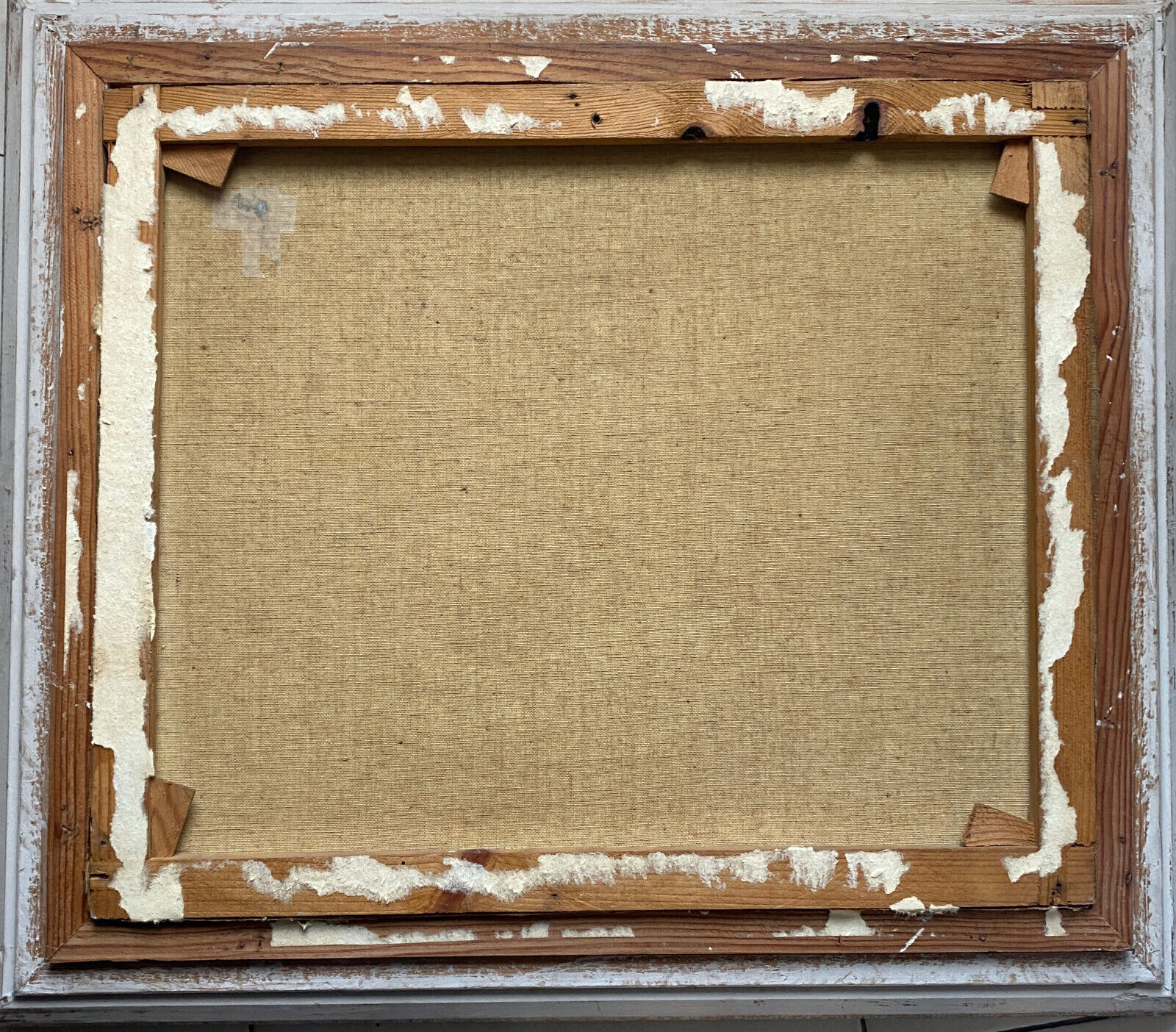 Painting "Hilly landscape" 1961 signed (to decipher) + frame