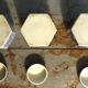 Série de 3 pots à thé en Chine bleue