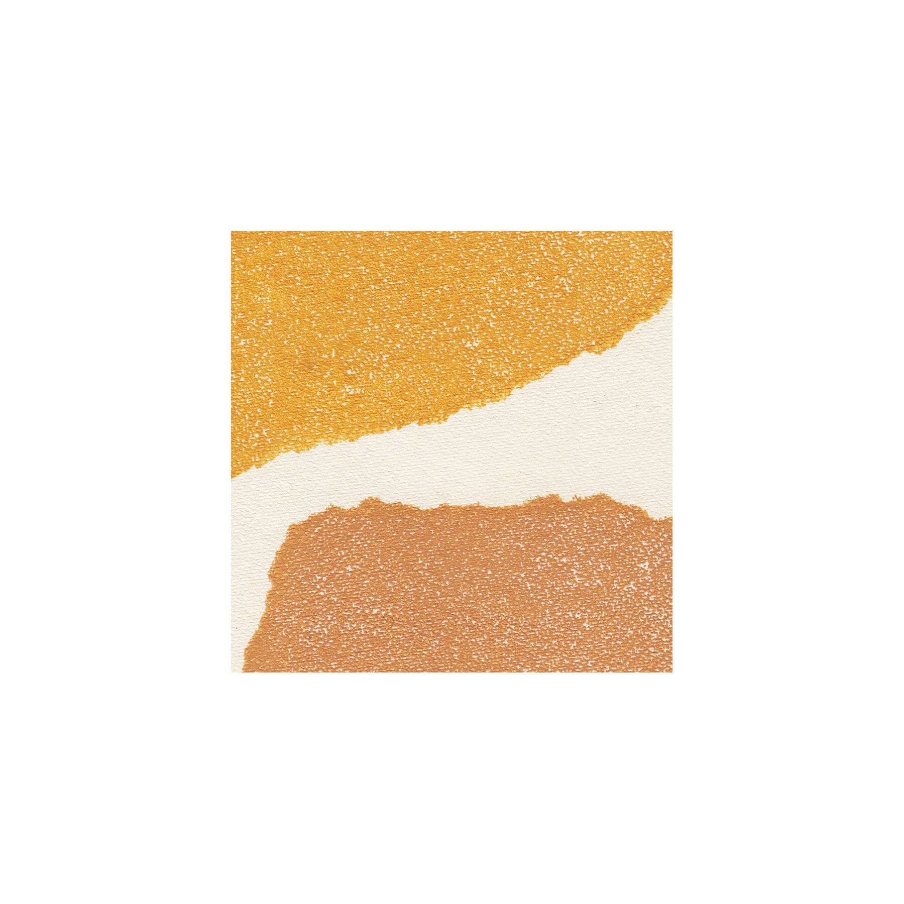 Abstract painting 30x40cm yellow and ochre signed eawy