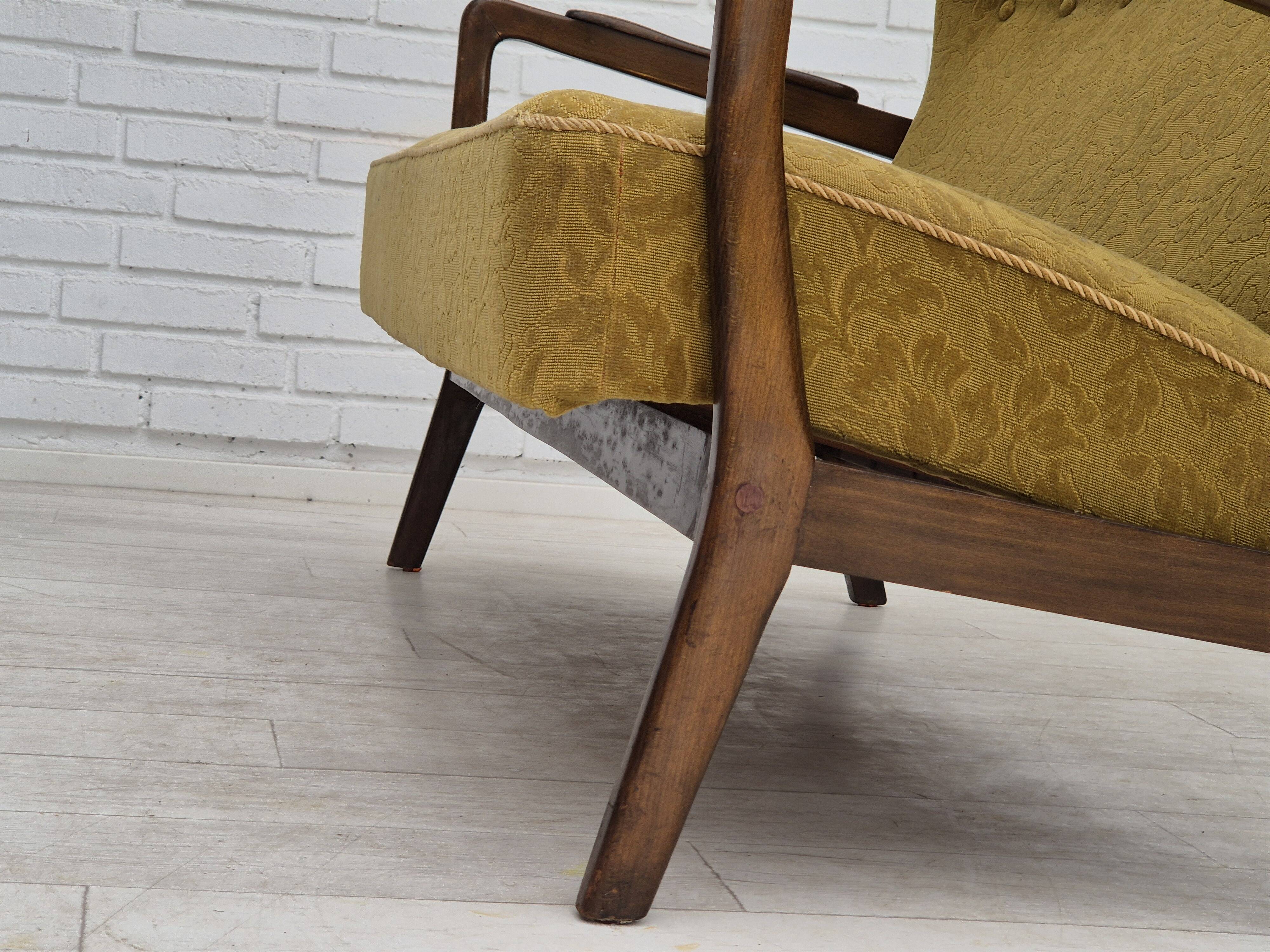 1960s, Danish 2 seater sofa by Søren Hansen for Fritz Hansen, original condition.