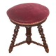Tabouret de piano  bois tourné Napoléon 3