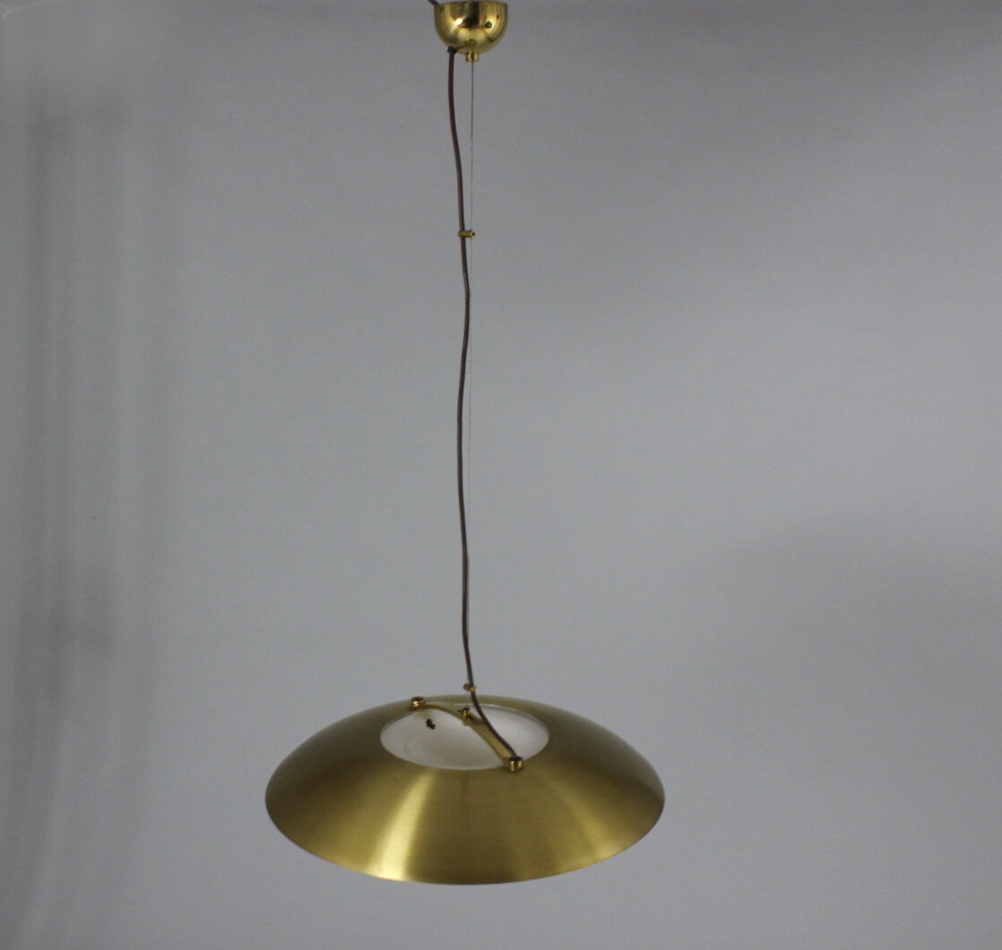 Brass Pendant Lamp from Temde Leuchten, 1970s