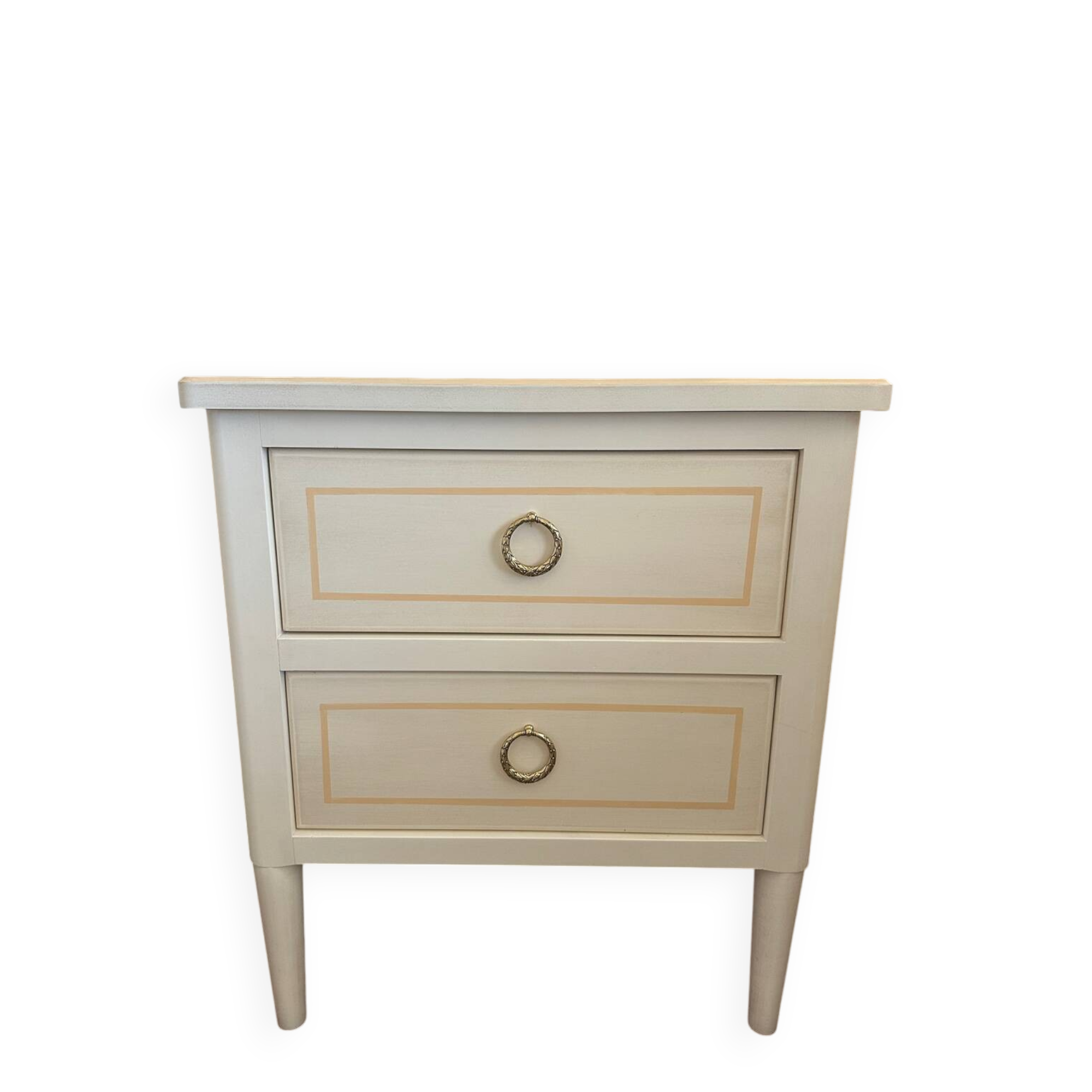 Solid wood bedside table