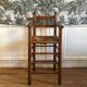Chaise haute enfant bois massif vintage