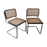 Pair of chairs Marcel Breuer Cesca B32
