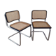 Paire de chaises Marcel Breuer Cesca B32