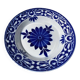 Round hollow ceramic dish with Saint Amand flower