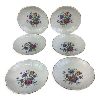 6 antique dessert cups Salins