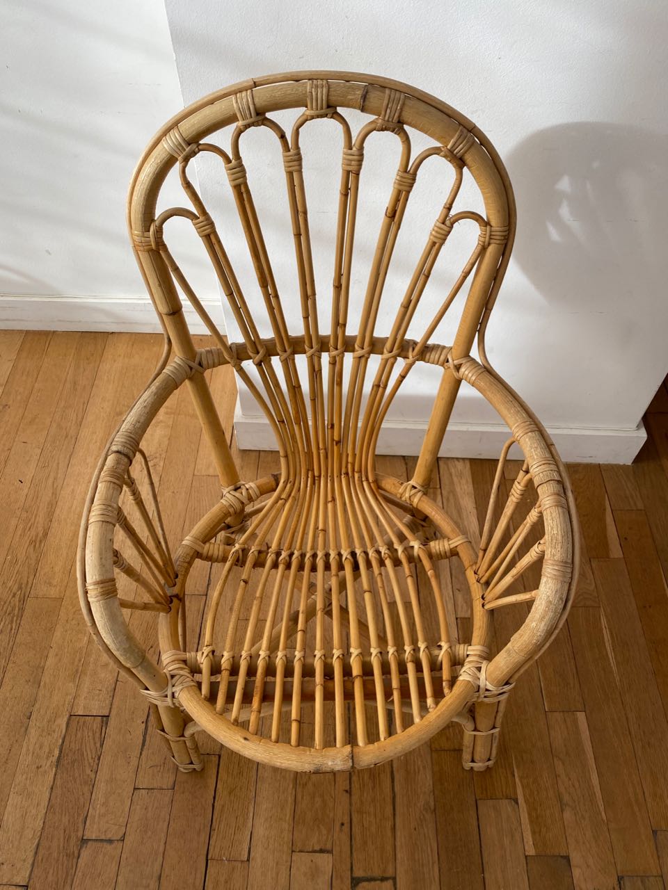 Rattan armchair