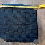 Stool made from lemon wood and recycled tires