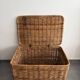 Large vintage wicker trunk