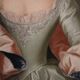 Antique 19th century portrait painting of a noblewoman