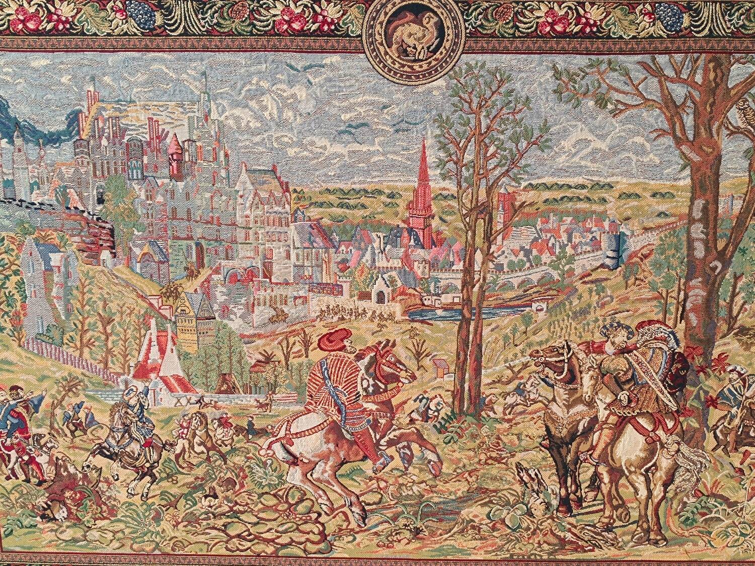 Cadre vieux Bruxelles tapisserie