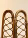 Pair of rattan low chairs